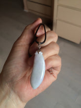 Load image into Gallery viewer, 100% natural type A light purple sunny green blessed melon(福瓜) Jadeite Jade pendant AC83