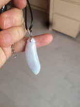 Load image into Gallery viewer, 100% natural type A light purple sunny green blessed melon(福瓜) Jadeite Jade pendant AC83