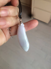Load image into Gallery viewer, 100% natural type A light purple sunny green blessed melon(福瓜) Jadeite Jade pendant AC83