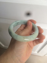 Load image into Gallery viewer, 57.4mm  certified type A 100% Natural green/blue/purple jadeite jade bangle M81-2106