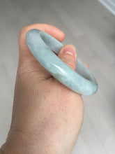 Load image into Gallery viewer, 54mm certified Type A 100% Natural light green white Jadeite Jade bangle BM67-0316
