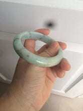 Load image into Gallery viewer, 57.4mm  certified type A 100% Natural green/blue/purple jadeite jade bangle M81-2106