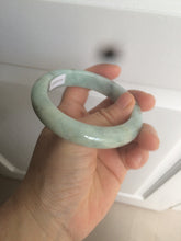 Load image into Gallery viewer, 57.4mm  certified type A 100% Natural green/blue/purple jadeite jade bangle M81-2106