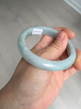 Load image into Gallery viewer, 54mm certified Type A 100% Natural light green white Jadeite Jade bangle BM67-0316