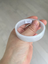 Load image into Gallery viewer, 51mm Certified Type A 100% Natural light purple/white square Jadeite Jade bangle BN92-2723