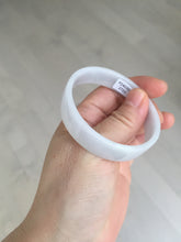 Load image into Gallery viewer, 51mm Certified Type A 100% Natural light purple/white square Jadeite Jade bangle BN92-2723