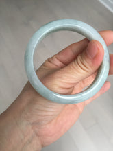 Load image into Gallery viewer, 54mm certified Type A 100% Natural light green white Jadeite Jade bangle BM67-0316