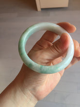 Load image into Gallery viewer, 57mm Certified Type A 100% Natural sunny green/white/ Jadeite Jade bangle BL33-5213
