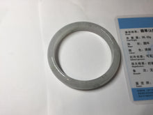 Load image into Gallery viewer, 53.5mm 100% natural certified icy watery light green/white/light purple jadeite jade bangle AU40-8149