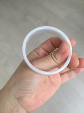 Load image into Gallery viewer, 51mm Certified Type A 100% Natural light purple/white square Jadeite Jade bangle BN92-2723