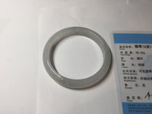 Load image into Gallery viewer, 53.5mm 100% natural certified icy watery light green/white/light purple jadeite jade bangle AU40-8149
