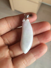 Load image into Gallery viewer, 100% natural type A light purple sunny green blessed melon(福瓜) Jadeite Jade pendant AC83