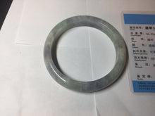 Load image into Gallery viewer, 61.5mm Certified Type A 100% Natural white/light purple/green Jadeite Jade bangle BF108-1925
