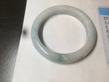 Load image into Gallery viewer, 61mm Certified Type A 100% Natural light green/white jadeite Jade bangle AX80-4362