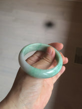 Load image into Gallery viewer, 50mm Certified Type A 100% Natural sunny green/purple tropical beach Jadeite Jade bangle D109-7738