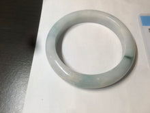 Load image into Gallery viewer, 61mm Certified Type A 100% Natural light green/white jadeite Jade bangle AX80-4362