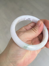 Load image into Gallery viewer, 56mm certified 100% natural type A icy watery green/purple jadeite jade bangle BN90-3561