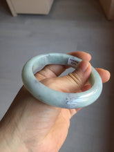 Load image into Gallery viewer, 57.5mm certified Type A 100% Natural light green/purple/black Jadeite Jade bangle BM104-5273