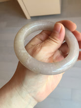 Load image into Gallery viewer, 56mm 100% natural light purple/pale pink/beige with flying snow Quartzite (Shetaicui jade) bangle SY76