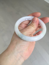 Load image into Gallery viewer, 55.5mm certified 100% natural type A icy watery green/purple jadeite jade bangle BN89-3521