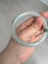 Load image into Gallery viewer, 54.2mm certified 100% natural type A certified light green with floating seaweed round cut jadeite jade bangle BM62-6610
