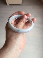 Load image into Gallery viewer, 58.7mm certified Type A 100% Natural purple white green with green floating flowers Jadeite Jade bangle BL126-1267