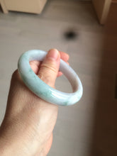 Load image into Gallery viewer, 56.2mm certified Type A 100% Natural green/purple/white Jadeite Jade bangle AY74-5914