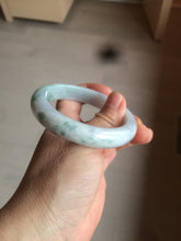 Load image into Gallery viewer, 56.2mm certified Type A 100% Natural green/purple/white Jadeite Jade bangle AY74-5914