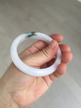 Load image into Gallery viewer, 55.5mm certified 100% natural type A icy watery green/purple jadeite jade bangle BN89-3521