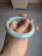 Load image into Gallery viewer, 57.5mm certified Type A 100% Natural light green/purple/black Jadeite Jade bangle BM104-5273