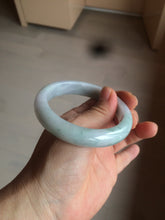 Load image into Gallery viewer, 56.2mm certified Type A 100% Natural green/purple/white Jadeite Jade bangle AY74-5914