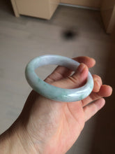 Load image into Gallery viewer, 56.2mm certified Type A 100% Natural green/purple/white Jadeite Jade bangle AY74-5914