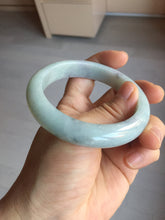 Load image into Gallery viewer, 57.5mm certified Type A 100% Natural light green/purple/black Jadeite Jade bangle BM104-5273