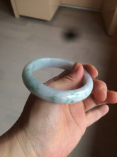 Load image into Gallery viewer, 56.2mm certified Type A 100% Natural green/purple/white Jadeite Jade bangle AY74-5914