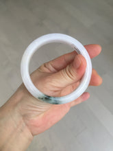 Load image into Gallery viewer, 55.5mm certified 100% natural type A icy watery green/purple jadeite jade bangle BN89-3521