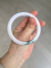 Load image into Gallery viewer, 55.5mm certified 100% natural type A icy watery green/purple jadeite jade bangle BN89-3521
