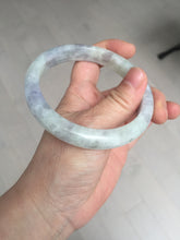 Load image into Gallery viewer, 61.5mm Certified Type A 100% Natural white/light purple/green Jadeite Jade bangle BF108-1925