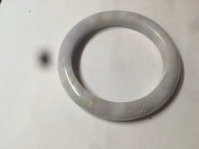Load image into Gallery viewer, 53.5mm certified Type A 100% Natural light purple/white Jadeite Jade bangle AX82-0310