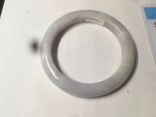 Load image into Gallery viewer, 53.5mm certified Type A 100% Natural light purple/white Jadeite Jade bangle AX82-0310