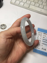 Load image into Gallery viewer, 54.2mm Certified Type A 100% Natural light green/purple/white round cut Jadeite bangle PD103-4905