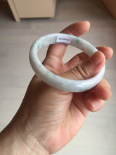 Load image into Gallery viewer, 58.7mm certified Type A 100% Natural purple white green with green floating flowers Jadeite Jade bangle BL126-1267