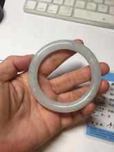 Load image into Gallery viewer, 54.2mm Certified Type A 100% Natural light green/purple/white round cut Jadeite bangle PD103-4905