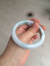 Load image into Gallery viewer, 56.2mm certified Type A 100% Natural green/purple/white Jadeite Jade bangle AY74-5914