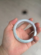 Load image into Gallery viewer, 56.2mm certified Type A 100% Natural green/purple/white Jadeite Jade bangle AY74-5914