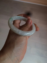 Load image into Gallery viewer, 52.5 mm Certified Type A 100% Natural sunny green/white Jadeite jade bangle m97-5059