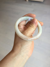 Load image into Gallery viewer, 55mm Certified Type A 100% Natural light green white red Jadeite bangle PB197-6665
