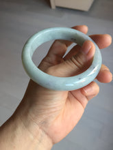 Load image into Gallery viewer, 57.4mm certified Type A 100% Natural light green/purple/black Jadeite Jade bangle BM103-5268