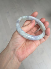 Load image into Gallery viewer, 61.5mm Certified Type A 100% Natural white/light purple/green Jadeite Jade bangle BF108-1925