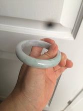 Load image into Gallery viewer, 56.2mm certified Type A 100% Natural green/purple/white Jadeite Jade bangle AY74-5914