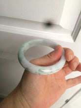 Load image into Gallery viewer, 56.2mm certified Type A 100% Natural green/purple/white Jadeite Jade bangle AY74-5914